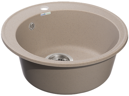 Мойка кухонная GranFest QUARZ GF-Z08 чаша D=480мм (песок)