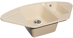 Мойка кухонная GranFest QUARZ GF-Z14 угл.1,5 чаш. 930*500 (бежевый)