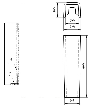 Пьедестал Cersanit CARINA