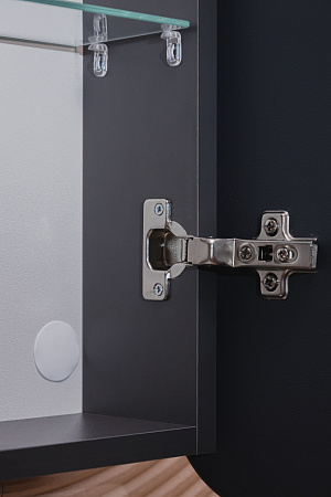 Зеркало-шкаф Silver Mirrors Фиджи-Антрацит Flip 60 ИК (бесконтактный сенсор)