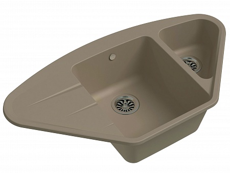 Мойка кухонная EWIGSTEIN Wink 80KF угловая 1,5-чаши + крыло 960*520мм топаз