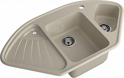 Мойка кухонная GranFest CORNER GF-C-1040E угловая 1039*560мм топаз, мрамор