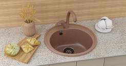 Мойка кухонная Ulgran U-101-345, шоколад