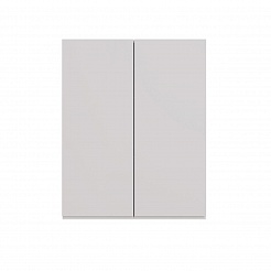 Шкаф Lemark VEON 60см подвесной, 2-х дверный, цвет корпуса, фасада: Белый глянец