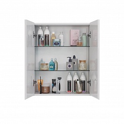 Шкаф Lemark COMBI 60см подвесной, 2-х дверный, цвет корпуса, фасада: Белый глянец