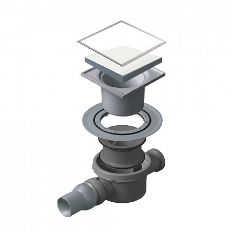 Confluo Standard 15х15 White Glass 2