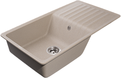 Мойка кухонная GranFest QUARZ GF-ZW-73 чаша+кр 860*480 (песок)