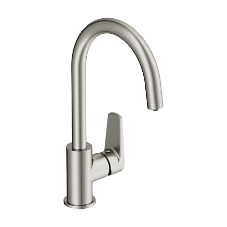 Смеситель Cersanit для кухни MODUO однорычажный с фильтром, никель