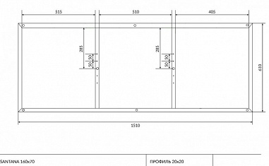 Рама Cersanit для ванны SANTANA 160