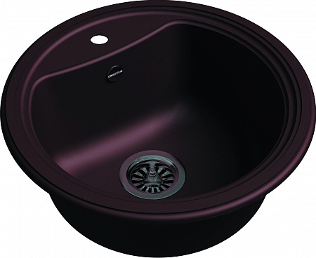 Мойка кухонная EWIGSTEIN Antik R50 1-чаша D-520мм шоколад