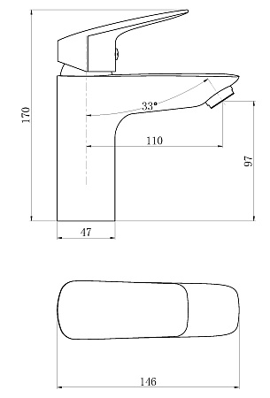 Смеситель "Kaliningrad"  д/рак, арт. KG26