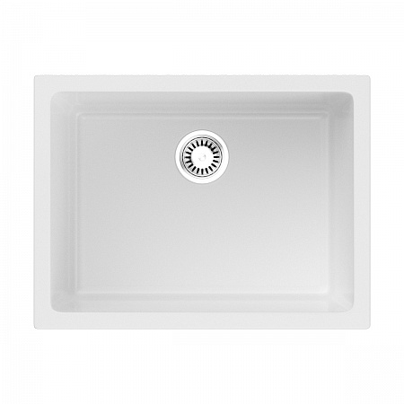 Мойка кухонная OMOIKIRI Okinoshima 61-U/I-WH Glossy Natceramic/белый глянцевый