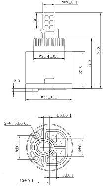 Картридж стандарт., низкий, 35 мм, ESKO