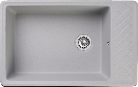 Мойка кухонная GranFest QUARZ GF-ZL-51 чаша+кр 760*480 (серый)