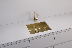 Мойка кухонная Alveus Kombino 50 Monarch Gold SAT 542X442X195 U нержавеющая сталь, с выпуском, без с