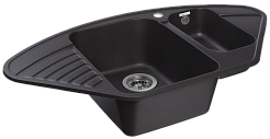 Мойка кухонная GranFest QUARZ GF-Z14 угл.1,5 чаш. 930*500 (черный)