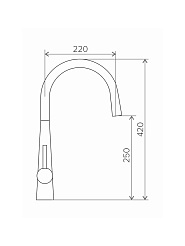 Смеситель кухонный TOLERO Barcelona (хром)