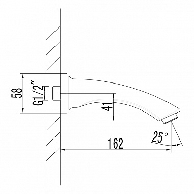Наполнитель для ванны Lemark LM3781GM встраиваемый, 162 мм, для LM3722GM, LM3729GM, графит