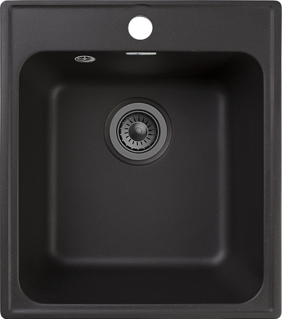 Мойка кухонная GranFest QUARZ GF-Z17 1-чаш. 420*480 (черный)