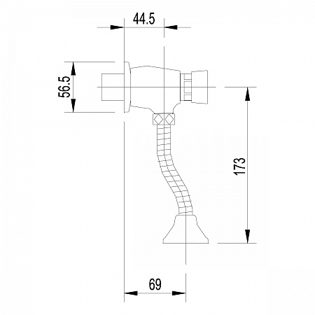 Смывное устройство для писсуара Lemark LM4612C