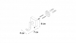 Fixsen KVADRO FX-61305 Крючок одинарный 