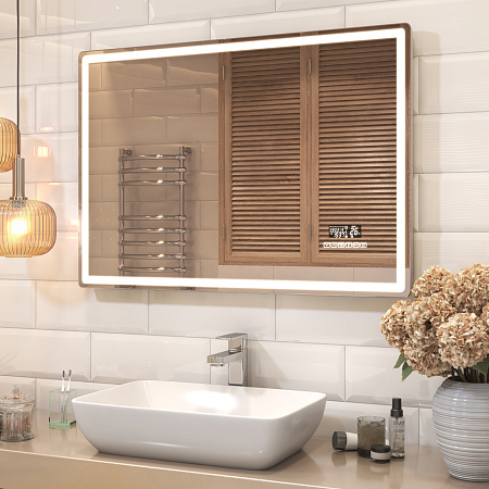 Зеркало VIGO Geometry Media voice 1000