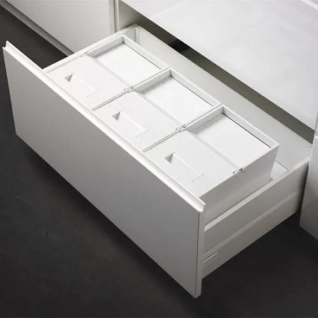 Система сортировки мусора Alveus ALBIO 55 2x16 L+ 2 контейнера, белый пластик