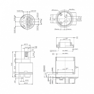 Картридж SEDAL с керам. пластинами 40 мм КЛИК-Система, длинный, блистер