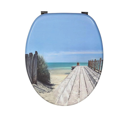 Сиденье WIRQUIN ПЛЯЖ, МДФ, крепления нержавеющая сталь с антикоррозийным покрытием