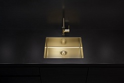 Мойка кухонная Alveus Kombino 50 Monarch Gold SAT 542X442X195 U нержавеющая сталь, с выпуском, без с