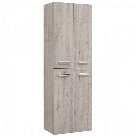 Пенал Dreja.Rus 50, 4 дверки, стекл. полки, дуб кантри / ЛДСП