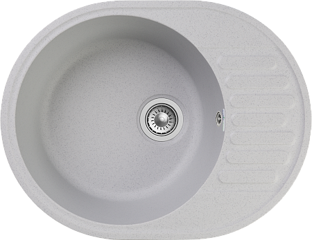 Мойка кухонная GranFest QUARZ GF-Z-58 чаша с крылом 620*480мм сер