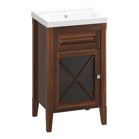 Тумба OPADIRIS Палермо 50, светлый орех, правая, вар. 2 (под раковину CeraStyle FRAME 50)