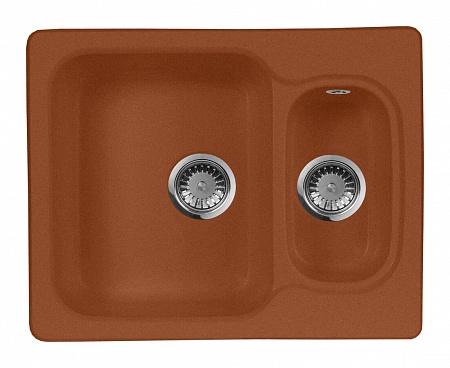 Гранитная мойка AquaGranitEx M-09 терракот