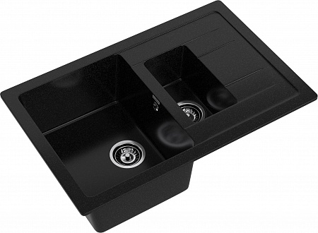Мойка кухонная GranFest Quadro GF-Q775KL черный