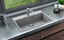 Мойка кухонная ULGRAN Quartz Forte 760-09, асфальт