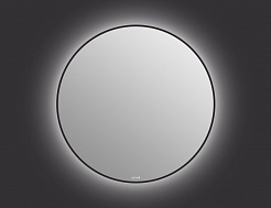 Зеркало Cersanit ECLIPSE smart 90x90 с подсветкой круглое черная рамка