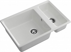 Мойка кухонная GranFest LEVEL GF-LV-760K 1.5-чаши 760*500мм иней, мрамор  