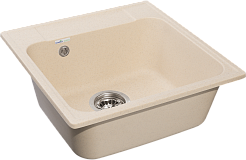 Мойка кухонная GranFest QUARZ GF-Z48 1-чаш. 480*480 (бежевый)