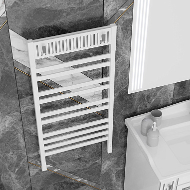 Полотенцесушитель электрический OPADIRIS Оникс OS70351WS белый матовый/белый, серебро