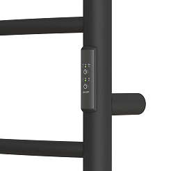 Полотенцесушитель электрический Point Аврора PN10846B П6 400x600 диммер справа, черный