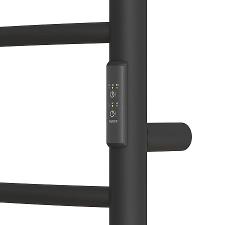 Полотенцесушитель электрический Point Аврора PN10856B П6 500x600 диммер справа, черный