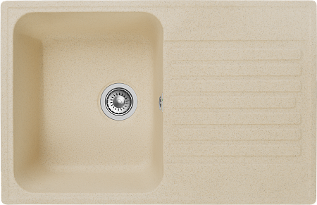 Мойка кухонная GranFest QUARZ GF-Z78 Чаш+крыл 740*480 мм бежевый