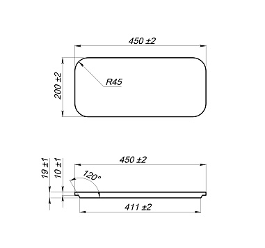 Доска разделочная Point Мисти 46 дуб