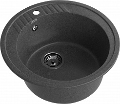 Мойка кухонная GranFest RONDO GF-R-520 D=520 мм графит, мрамор