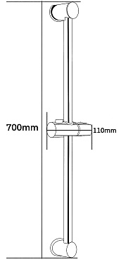Душевая cтойка Black, арт. VSR24Black, VODA