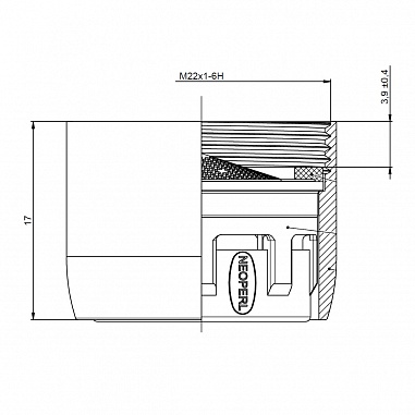 Аэратор NEOPERL CASCADE D.22, внешний, блистер