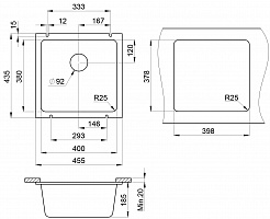 Кухонная мойка Granula GR-3801 алюминиум