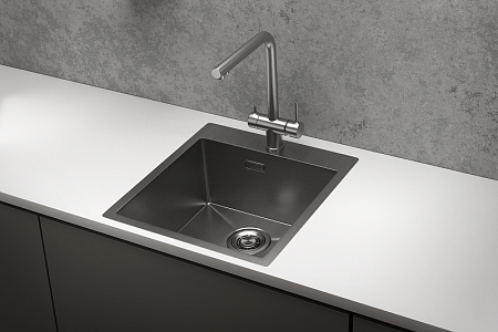 Стальная кухонная мойка Granula GR-4600 сталь сатин