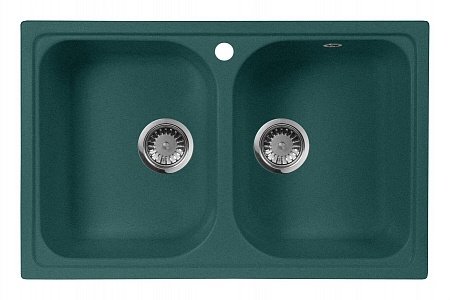 Гранитная мойка AquaGranitEx M-15 зеленый